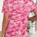 Green Camouflage Print Crew Neck T Shirt - Foto 5