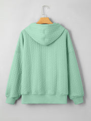 Hoodie Moonlight Jade Cabo Largo, Largo e Texturizado - Miniatuur