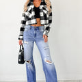 Myosotis Mid Rise Belastete Vorschau auf Jeans mit geraden Beinen - Foto 6