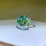 10 Carat Moissanite 925 Sterling Silver Ring | Redblad 18K Solid Gold & Certified Diamond Rings