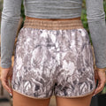 Khaki Camo Woodland Print Zuchschnouer Aktiv Shorts - Foto 2