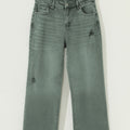 Jeans à quatre feuilles de trèfle, bordure brute légèrement vieillie, jambes larges - Foto 3