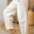 Jeans décontractés à rayures kaki - Foto 3