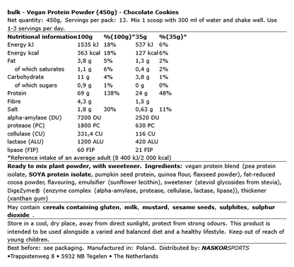 Vegan Protein Powder - Bulk
