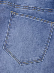 Vaqueros Beau Blue Tailored Corte Central Fine Loose High Rise - Damesmode Afbeelding 7 - Miniatuur