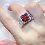 5 Carat 925 Sterling Silver Moissanite Ring | Redblad 18K Solid Gold & Certified Diamond Rings