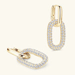 2.16 Carat Moissanite 925 Sterling Silver Earrings | Redblad 18K Solid Gold & Certified Diamond Earrings
