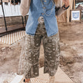 Black Buttoned Front Slit Denim Vest - Damesmode Afbeelding 6 - Foto 6
