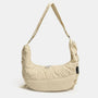 Lace-Up Polyester Crossbody Bag