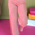 Myosotis Acid Washed High Rise Cropped Wide Leg Jeans - Foto 5
