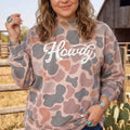 Mehrfarbiger Camouflage Western Graphic Plus-Size-Sweatshirt - Foto 3