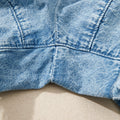 Myosotis ausgefranste Kanten Casual Denim Shorts - Foto 6