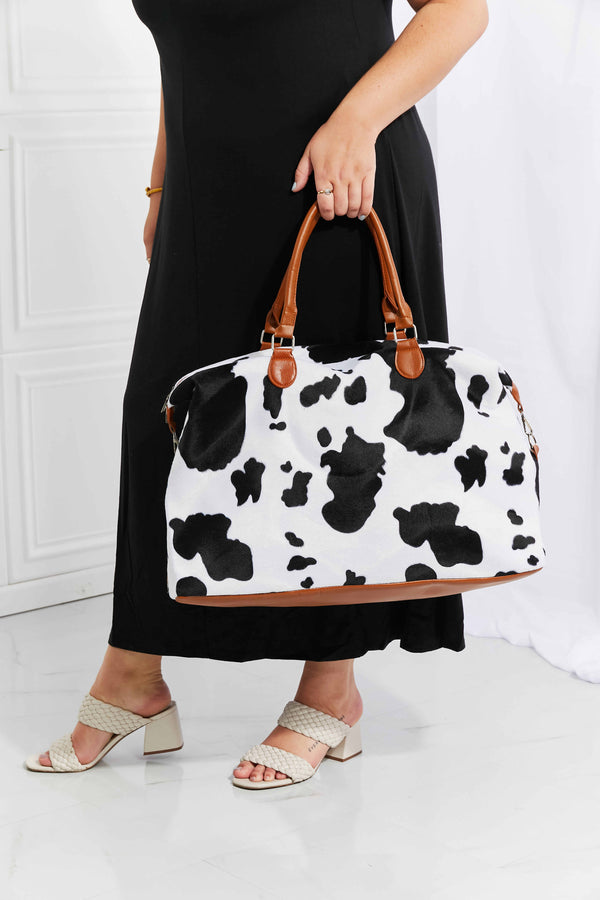 Animal Print Plush Weekender Bag - Redblad