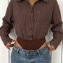 Striped Button-Up Bodysuit