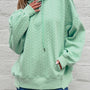 Hoodie Moonlight Jade Cabo Largo, Largo e Texturizado