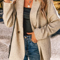Haferbrei einreihige elegante Anzugjacke - Foto 3