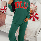 Evergreen JOLLY Corded Long Sleeve Top and Pockets Pants Set - Thumbnail