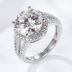 5 Carat  Moissanite Split Shank Ring | Redblad 18K Solid Gold & Certified Diamond Rings