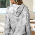 Gray Camouflage Woodland Print Oversized Sporty Hoodie - Foto 2