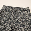 Black Leopard Print Wide Leg High Waist Jeans - Damesmode Afbeelding 5 - Foto 5