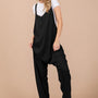Oh Full Size V-Neck Wide Strap Overalls with Pockets