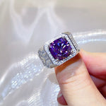 5 Carat 925 Sterling Silver Moissanite Ring | Redblad 18K Solid Gold & Certified Diamond Rings