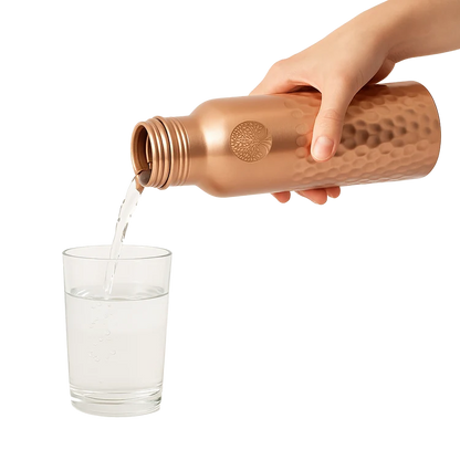 Koperen Drinkfles 950 ml - Diamonds