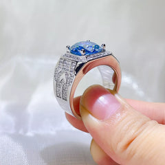 3 Carat 925 Sterling Silver Moissanite Ring