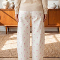 Blau maßgeschneiderte Polka-Punkte-Muster Casual Jeans – Damenmode Bild 5 - Foto 5