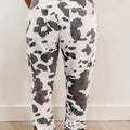 Brown Cow Spots Printed Multi Pocketed Jeans - Damesmode Afbeelding 2 - Foto 2