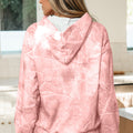 Gray Camouflage Woodland Print Oversized Sporty Hoodie - Foto 5