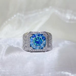 3 Carat 925 Sterling Silver Moissanite Ring | Redblad 18K Solid Gold & Certified Diamond Rings