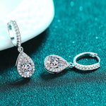 Moissanite Teardrop Earrings | Redblad 18K Solid Gold & Certified Diamond Earrings