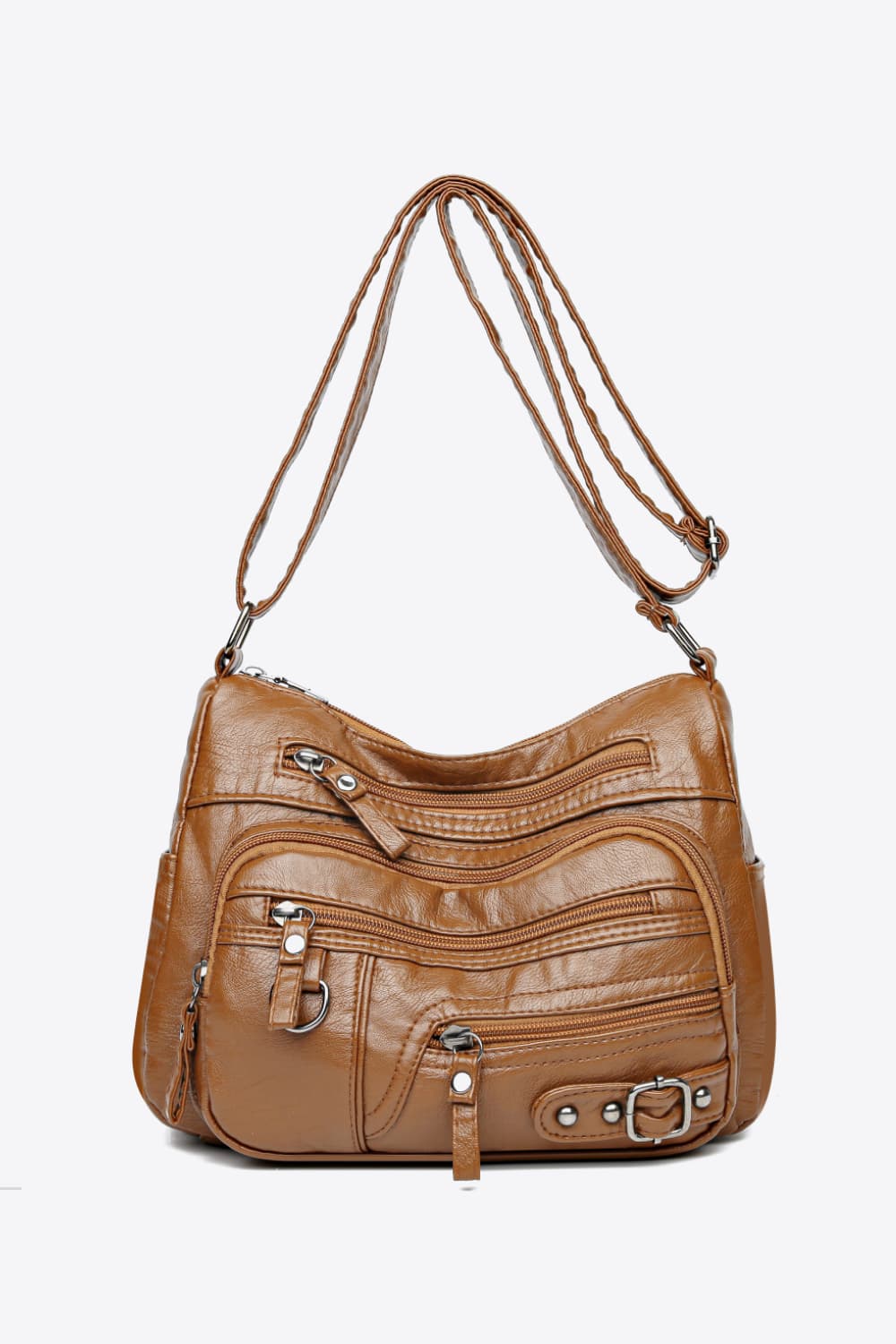 Multi-Pocket PU Leather Crossbody Bag - Exklusive Damenmode & Kleidung Kollektion | Redblad Deutschland