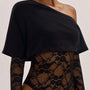One-Shoulder Lace Bodysuit