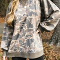 Mehrfarbiger Tarnmuster mit geripptem Trim legerer Pullover-Pullover - Foto 5