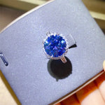 5 Carat Moissanite 925 Sterling Silver Ring | Redblad 18K Solid Gold & Certified Diamond Rings
