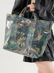 White Cow Spots Print Travel Tote Bag - Miniatuur