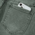 Jeans à quatre feuilles de trèfle, bordure brute légèrement vieillie, jambes larges - Foto 6