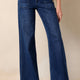 Dirty Blauw Daily Fashion Straight Leg Mid-Rise Shift-Jeans