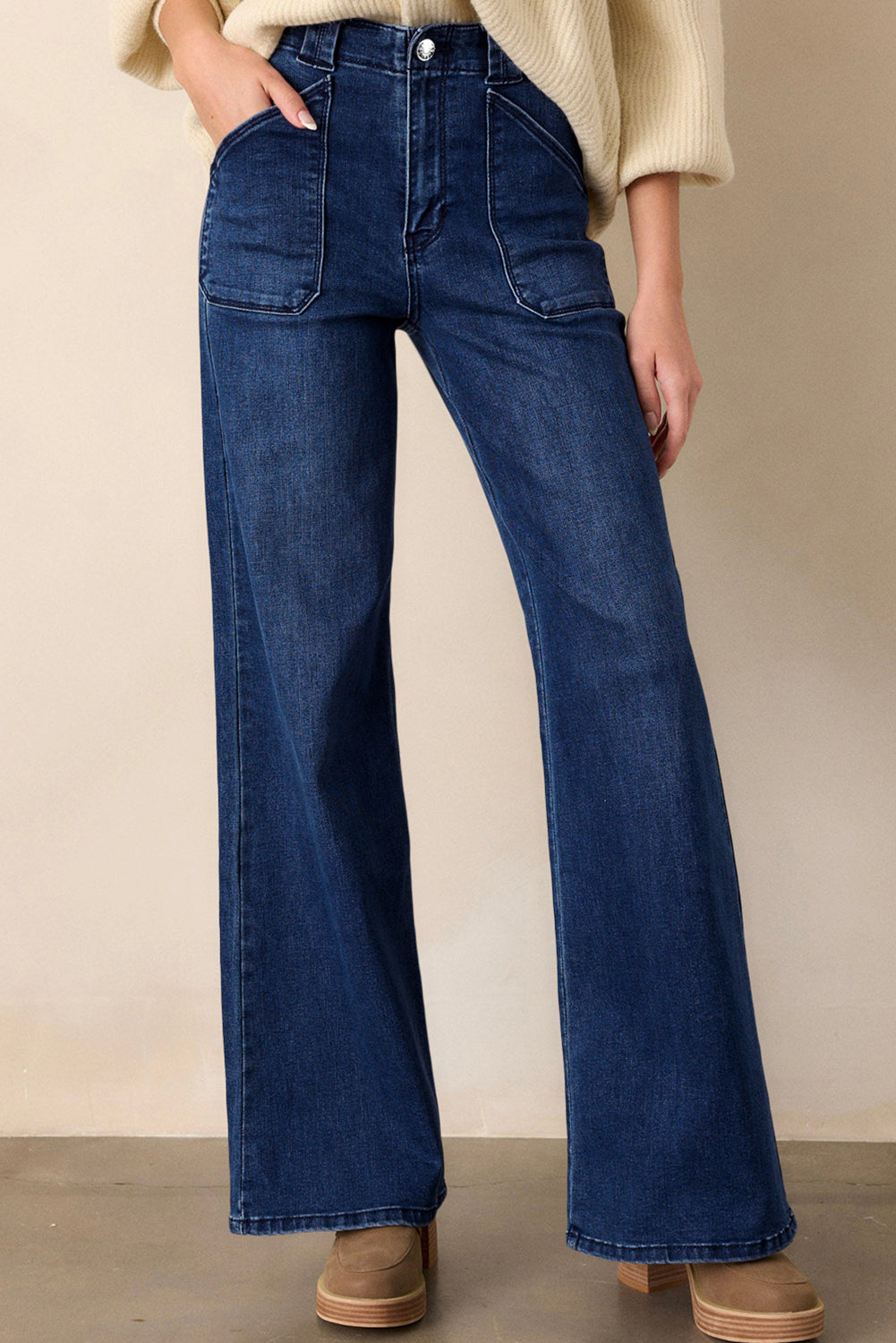 Dirty Blue Daily Fashion Straight Leg Mid-Rise Shift-Jeans