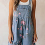 Myosotis Floral Print Denim Shortalls