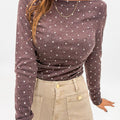 Camiseta de manga larga de punto con cuello de punto y punto Jet Stream de Jet Stream - Foto 4