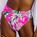 Bikini-Hosen mit Rosa Tropical Print und Textur - Foto 4