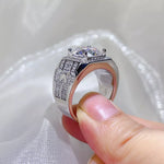 5 Carat 925 Sterling Silver Moissanite Ring | Redblad 18K Solid Gold & Certified Diamond Rings