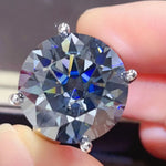20 Carat Moissanite 925 Sterling Silver Ring | Redblad 18K Solid Gold & Certified Diamond Rings