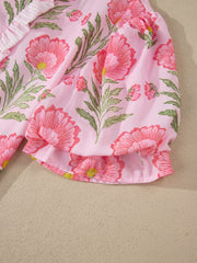 Chemise à manches bouffantes rayées rose Sweet Blooms - Miniatuur