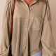 Goat Mineral Wash strukturiertes Patchwork locker sitzendes Shacket