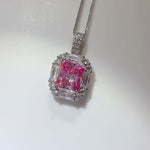 5 Carat Moissanite 925 Sterling Silver Pendant Necklace | Redblad 18K Solid Gold & Certified Diamond Necklaces