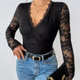 Lace Long Sleeve Bodysuit